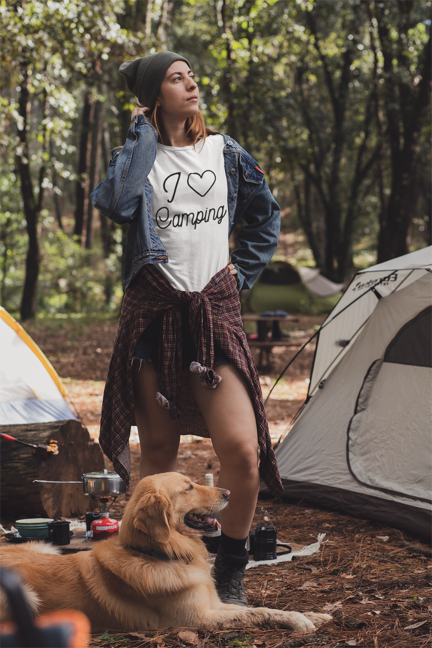 I Love Camping || Organic Shirt Women